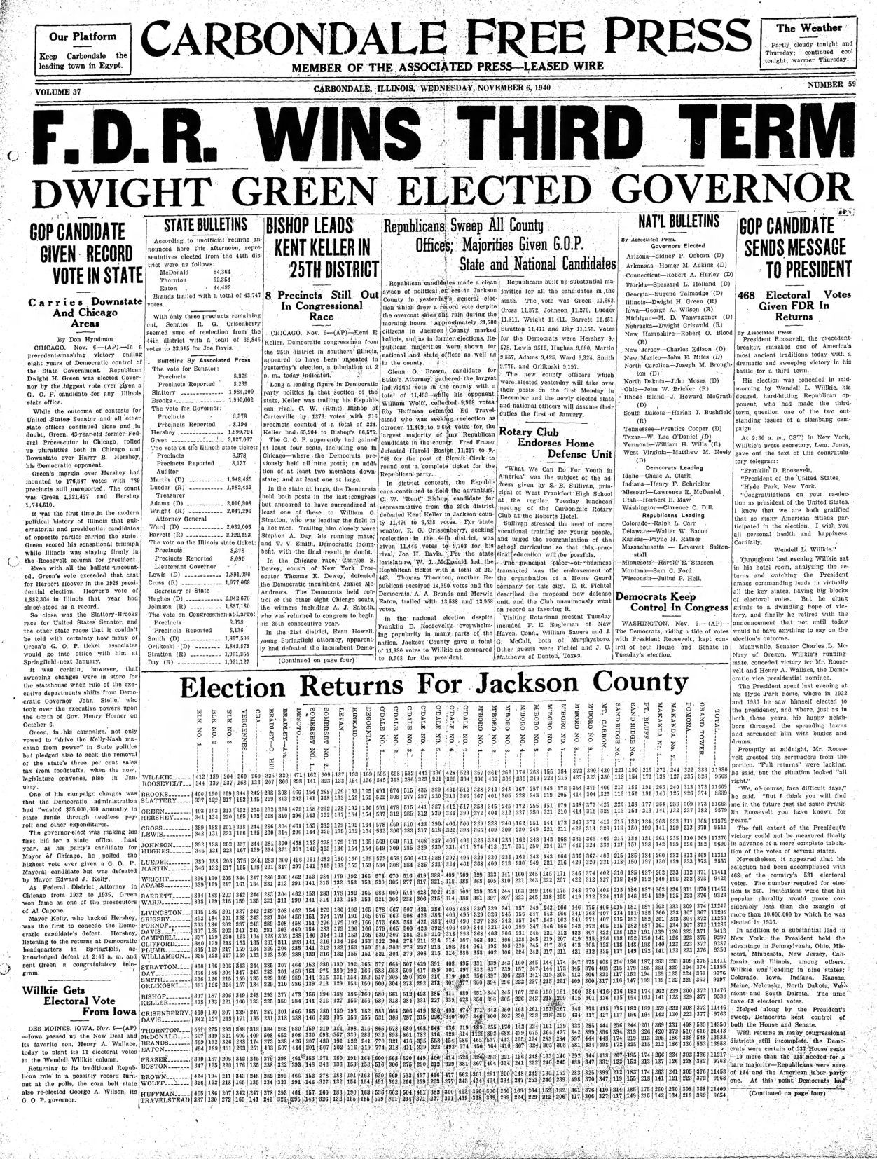 1940: Roosevelt